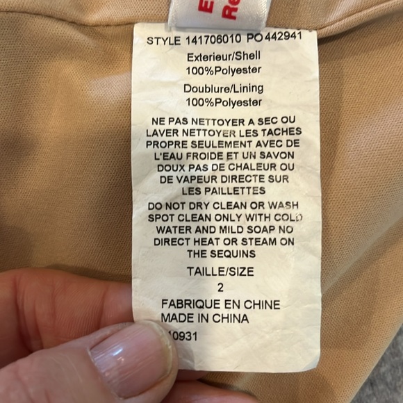 NWOT black sequinned lace bateau neck knee length dress from Aiden Mattox. - Picture 8 of 9